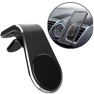 black magnetic air vent car mount phone holder | universal fit